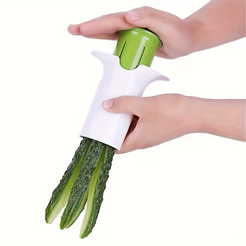 Hachoir à légumes manuel ABS Durable, gadget de cuisine facile à utiliser pour concombres, carottes,