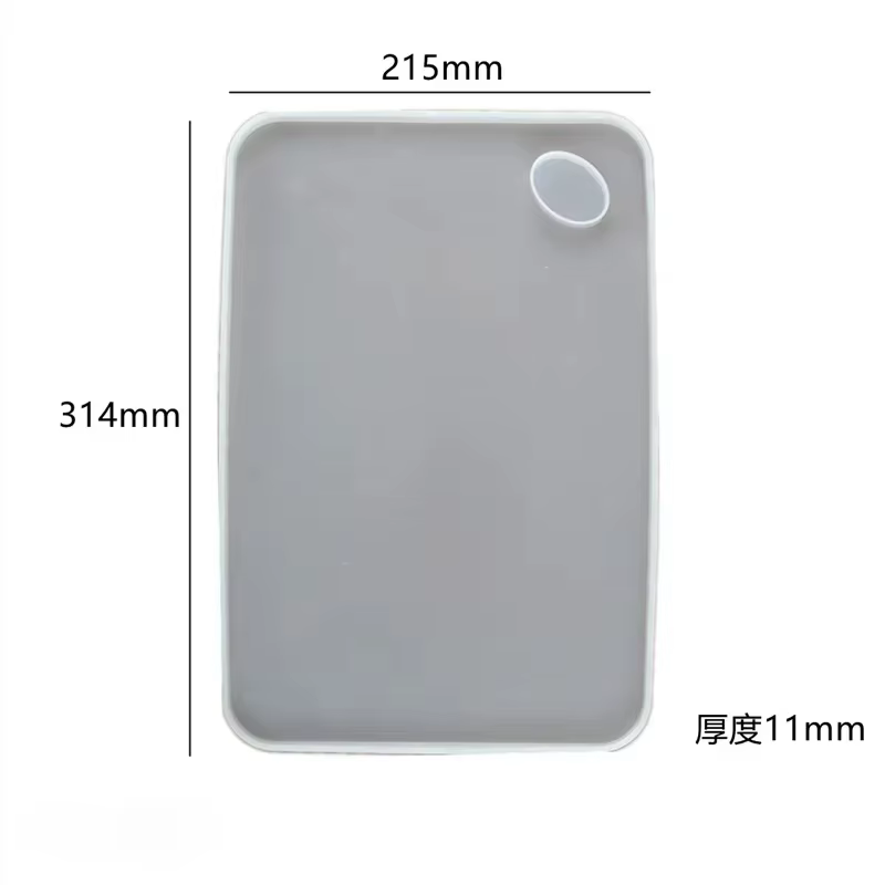 Grand plateau de planche à découper de 13 pouces, résine époxy, moule en Silicone pour plateau de se