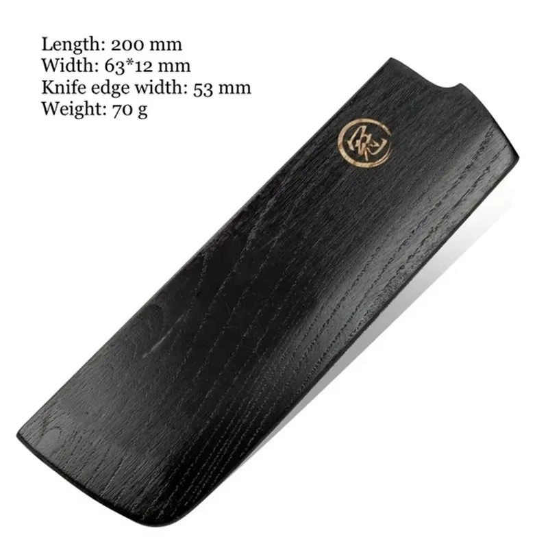 Gaine de couteau de Chef japonais en bois noir fait à la main, étui de protection pour couteaux magn