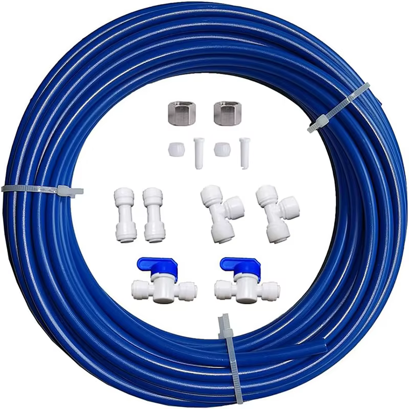 Kit de machine à glaçons pour systèmes d'eau RO, systèmes d'osmose des barrage, livre d'eau, bleu, 1