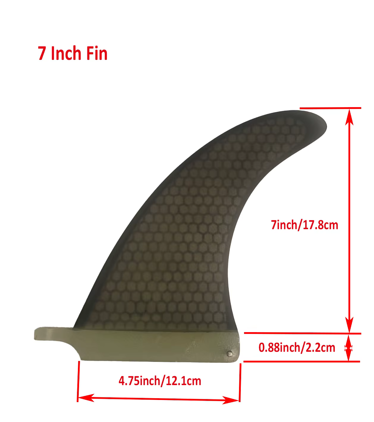 Aileron de Surf en fibre de verre, 7/8/9/10 pouces, nid d'abeille, pour planche de Surf, Longboard, 