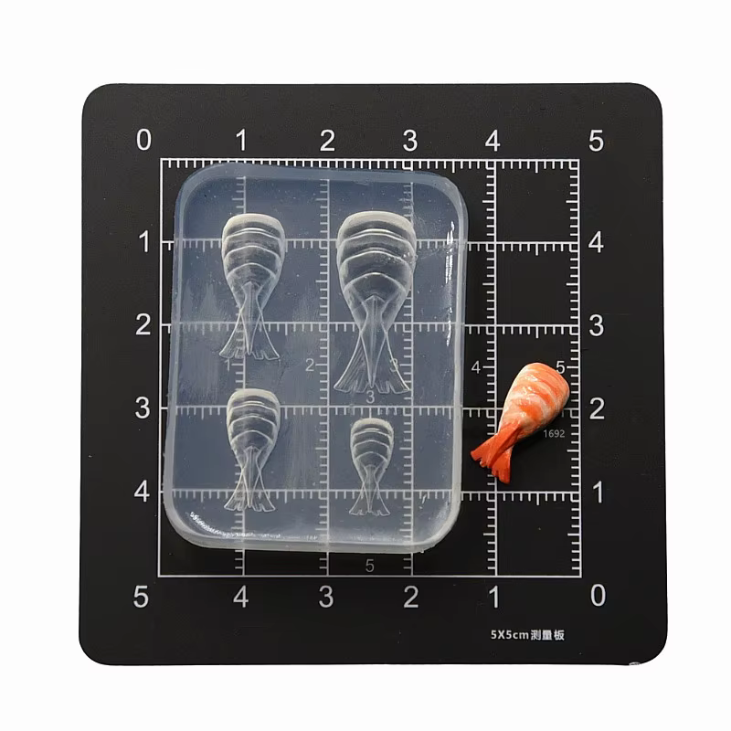 Mini tranche de saumon rouleau de riz Sushi moule en Silicone poterie argile maison de poupée nourri