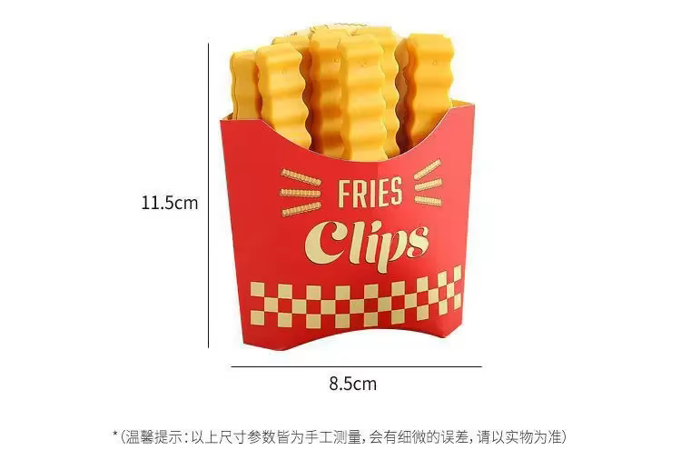 12 pinces de scellage pour frites, anti-humidité, réutilisables, pour conserver la fraîcheur des ali