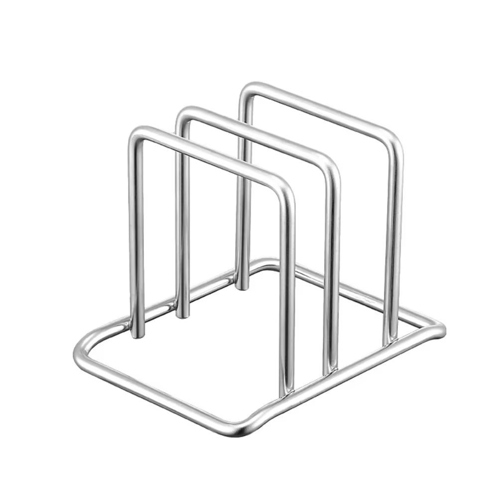 Support de planche à découper Durable en acier inoxydable, antirouille, 2 sectionnels, organisateur 