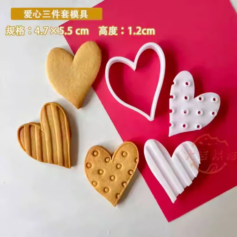 Coupe-biscuits pour la saint-valentin, outils de décoration de gâteaux et de biscuits, bricolage, fê