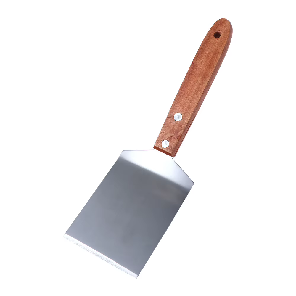 Ustensile de cuisine frit en acier inoxydable, pelle de barbecue, accessoires de cuisine, spatule à 
