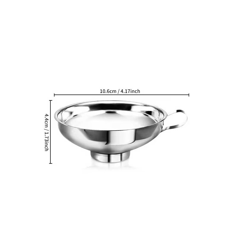 Entonnoir pour pot Mason, Tube d'entonnoir de 1.49 "et 2.12", avec poignée, entonnoir de mise en con