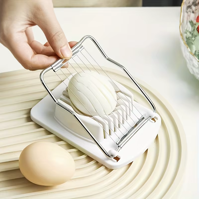 Trancheuse à œufs multifonctionnelle en acier inoxydable, peut couper des aliments mous pour des out