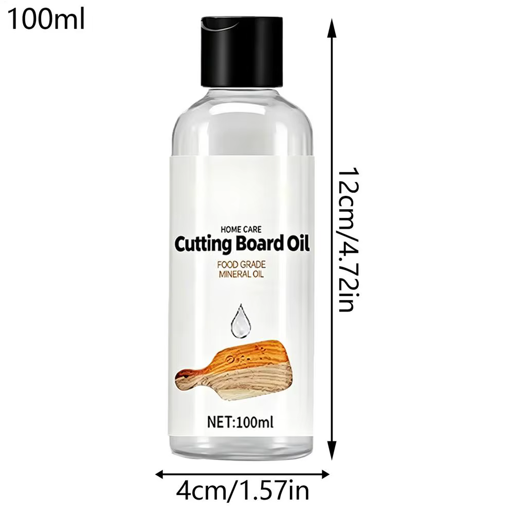 Huile pour planches à découper, 100 ml, liquide d'entretien pour bois, sans danger pour les aliments