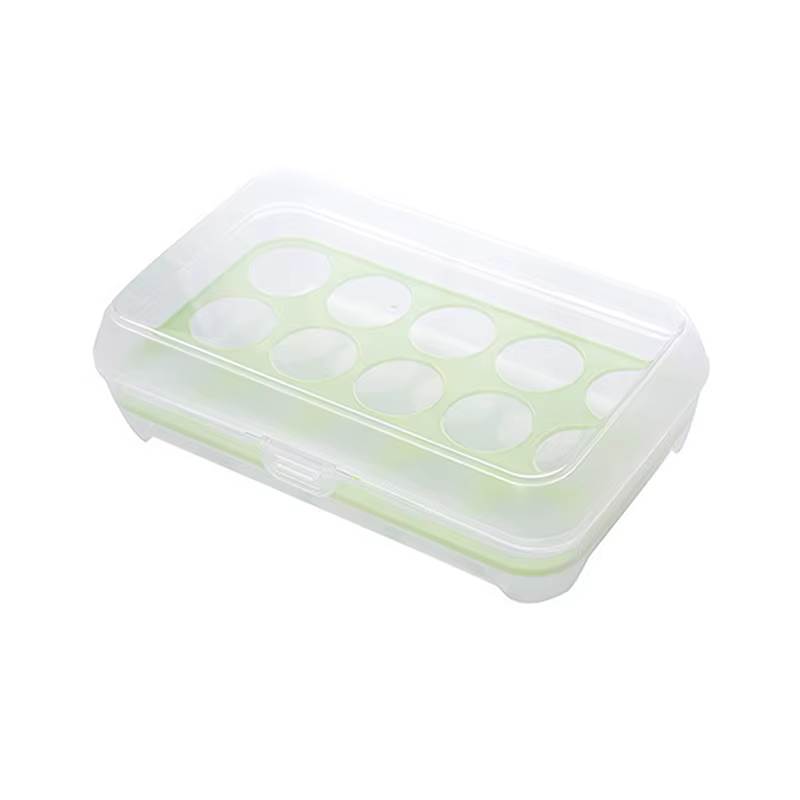 Boîte de Rangement d'emoufs à 15 Grilles, Fournitures de Cuisine à Domicile, Réfrigérateur, Conteneu