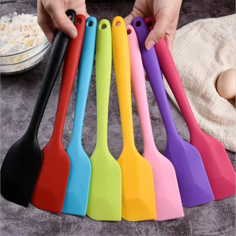 Spatule à gâteau crème en Silicone à Long manche de 21cm, mélange de pâte, grattoir de cuisson, bros