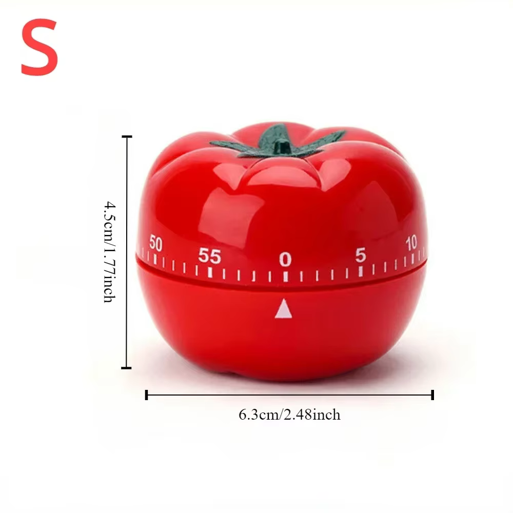 Minuteur de cuisine en forme de tomate - Réveil de cuisson avec design de rappel de tomate grande et