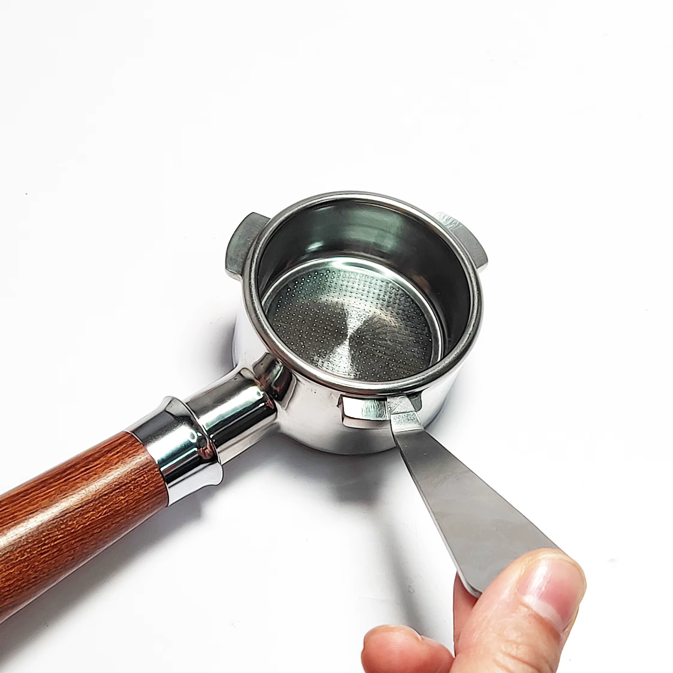 Dissolvant de filtre à café en acier inoxydable, panier porte-filtre, outil Barista pour accessoires