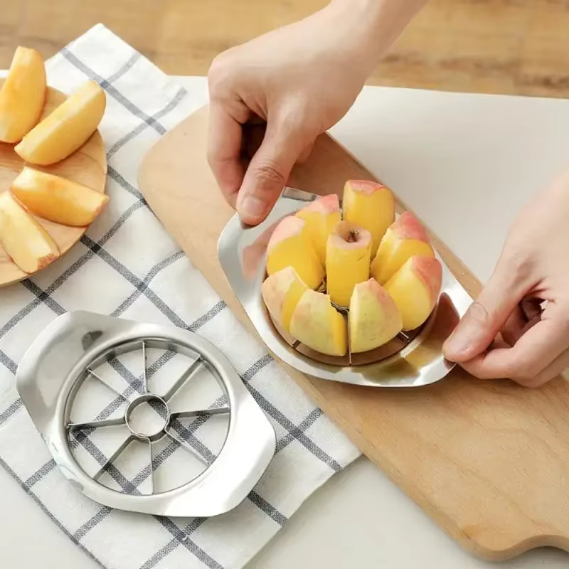 Coupe-pommes et poires en acier inoxydable, 1 pièce, trancheur de fruits, couteau éplucheur, outil d