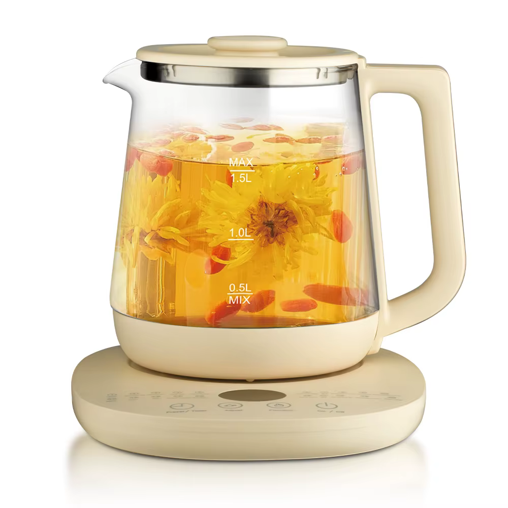 Bouilloire électrique en verre de 1,5 l, Pot de préservation de la santé, appareils de cuisine, boui