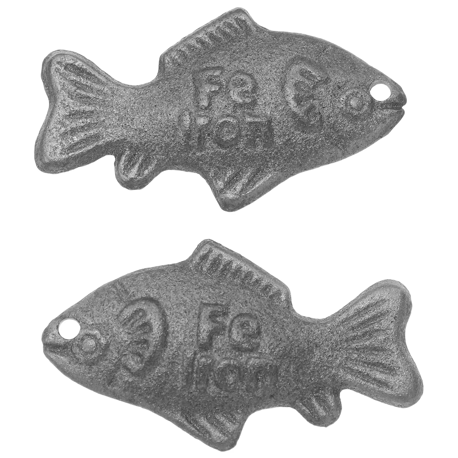 Outil de cuisson de poisson moulé, 2 pièces, déficience de poisson, Source de fer naturel réutilisab