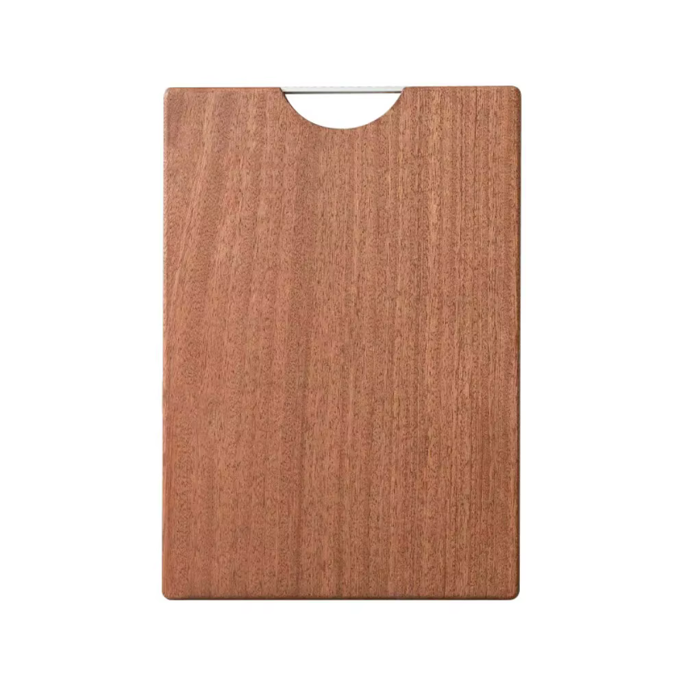 Planche à découper rectangulaire en ébène, blocs à découper en bois épais Anti-moisissure, planche à