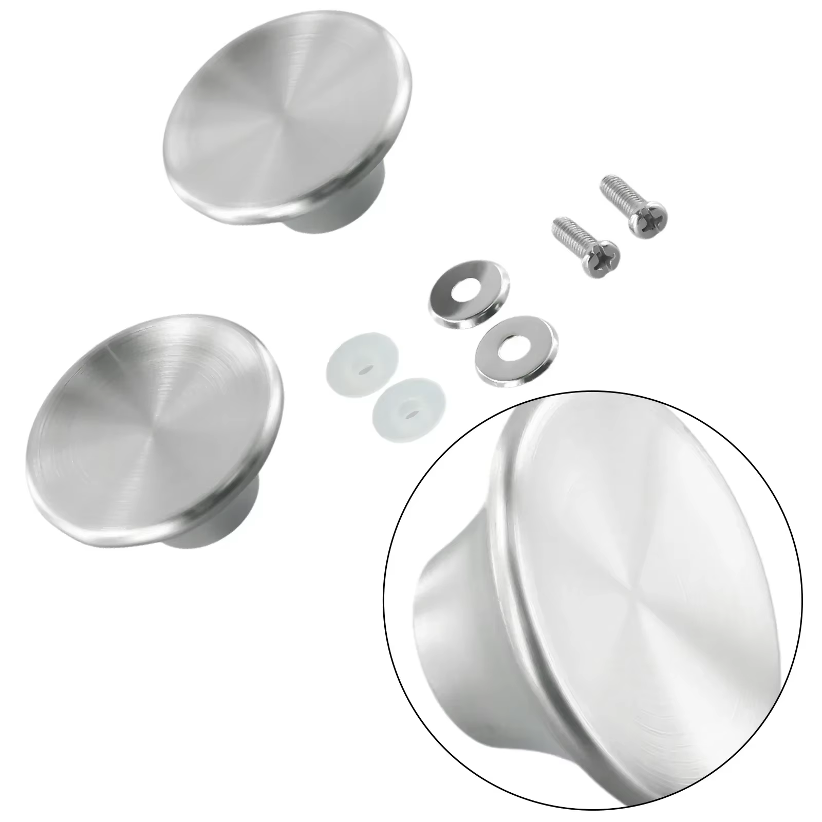 Boutons de couvercle de Pot en acier inoxydable, 2 pièces, poignée de couvercle de Pot, matériel de 