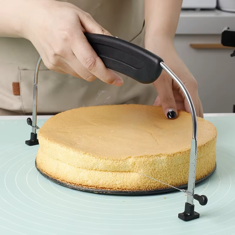 Outil de superposition de gâteau bricolage avec échelle, planche à découper le fromage, trancheuse à