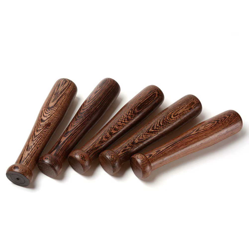 Pilon en bois pour ail 19x3x3cm – Outil de cuisine premium en bois pour épices – Presse-ail en bois 