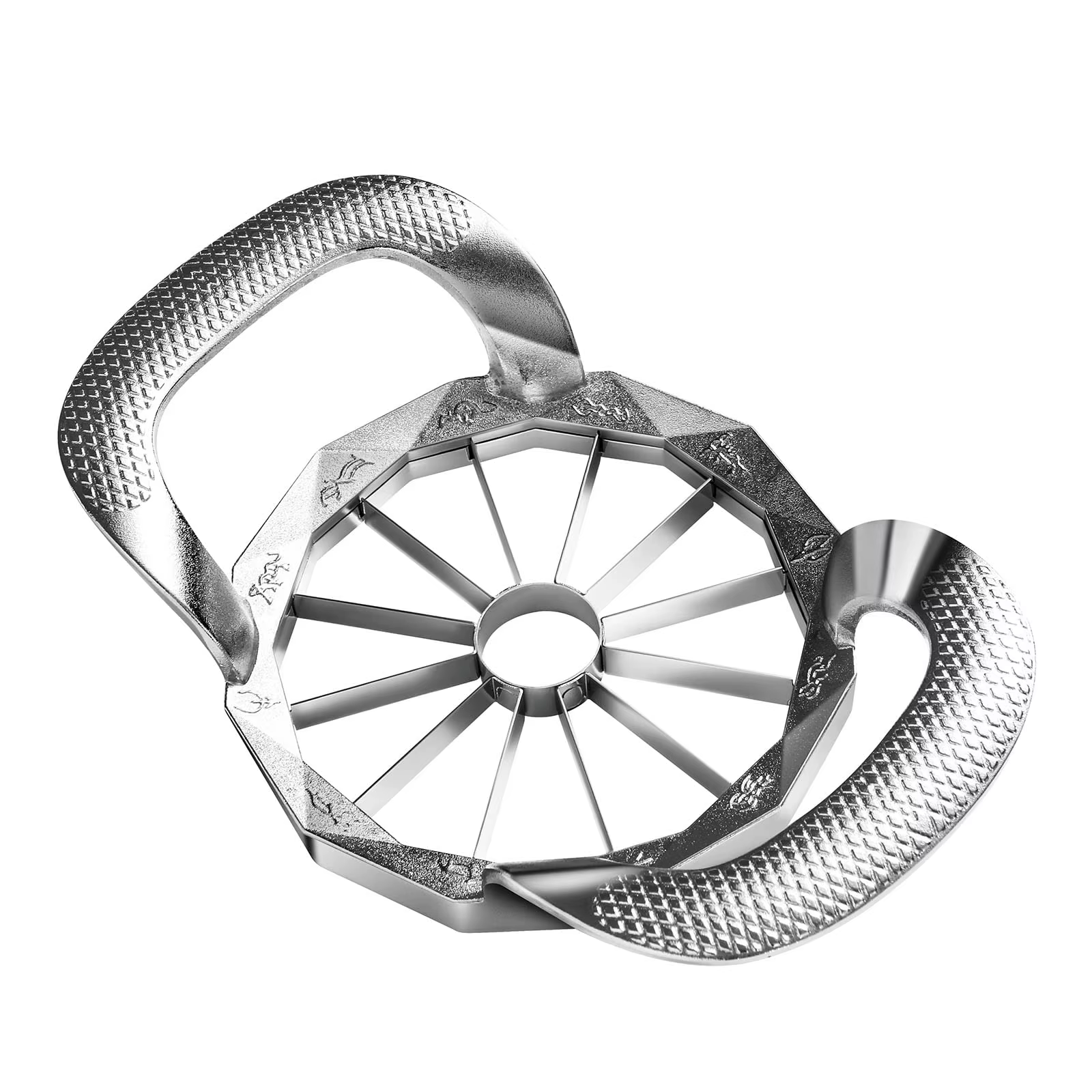 Trancheuse et corer de pommes, outils de coupe de fruits robustes et tranchants à 12 lames en acier 