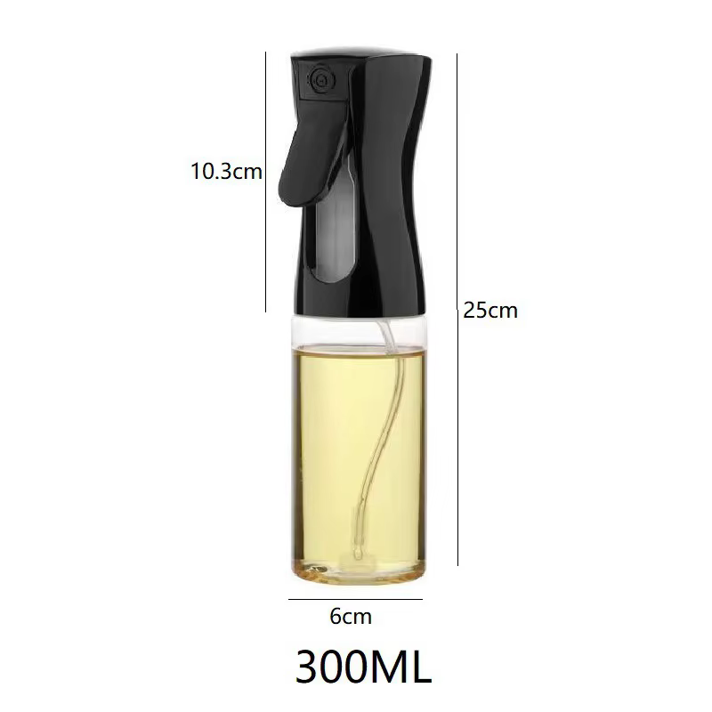 Lot de 2 pulvérisateurs d'huile pour cuisine, camping, barbecue, cuisson, vinaigre, sauce soja 300ml