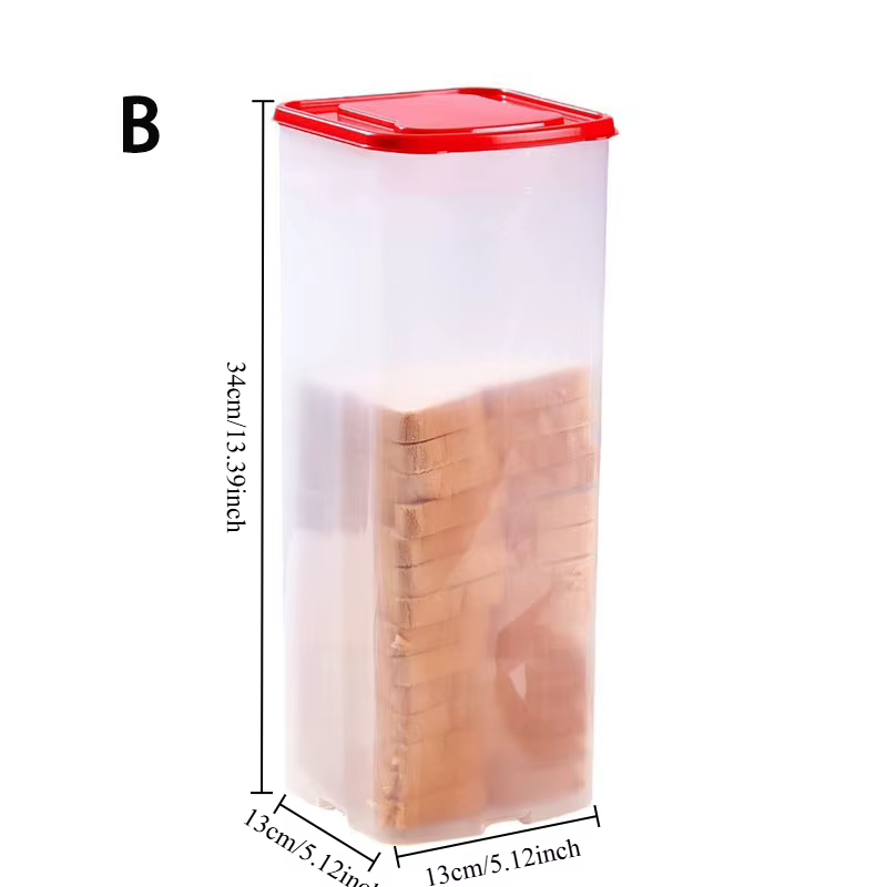 Boîte à pain en plastique avec couvercle hermétique et plateau, boîte de rangement pour pain, boîte 