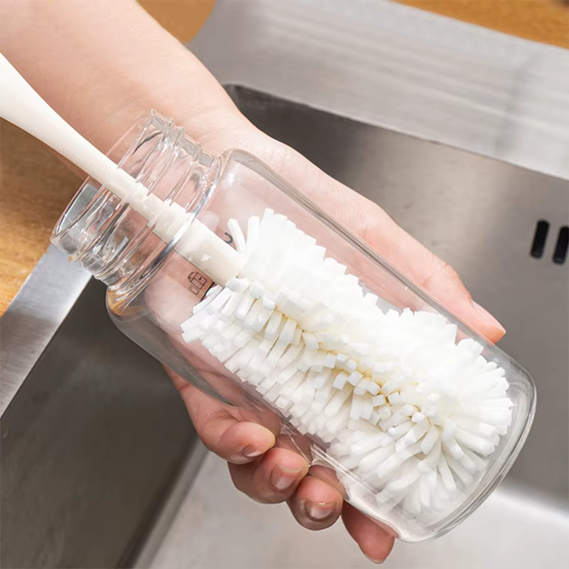 GIANXI éponge brosse tasse épurateur nettoyant pour verre outil de nettoyage de cuisine longue poign