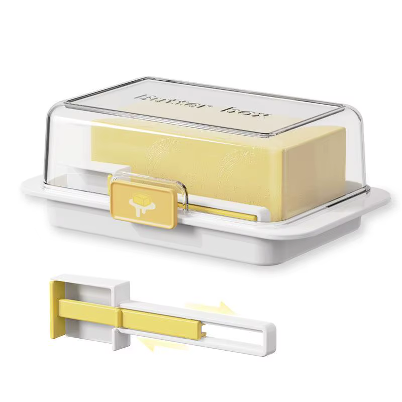 Boîte de rangement pour beurre et fromage avec couvercle et couteau, support à beurre pour comptoir,