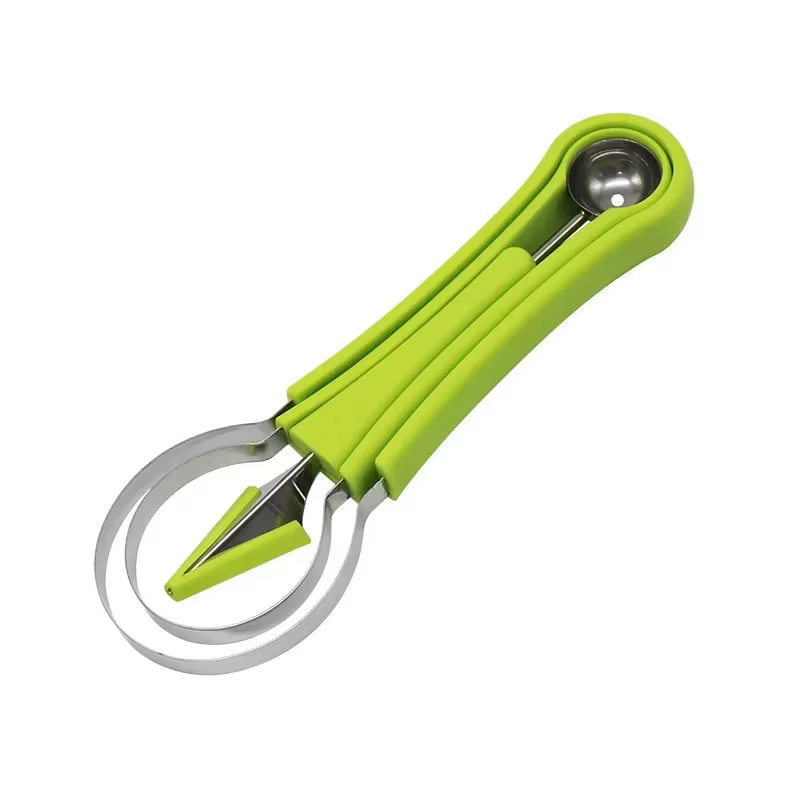 Couteau à découper les fruits, coupe-melon 4 en 1, cuillère, séparateur de pulpe de creuser, accesso