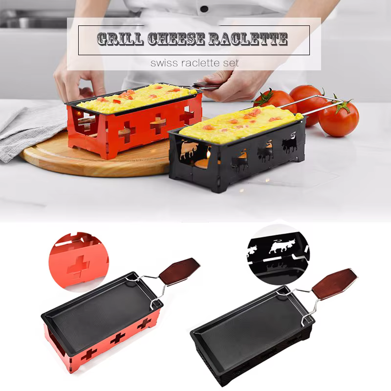 Ensemble de Raclette à fromage antiadhésif