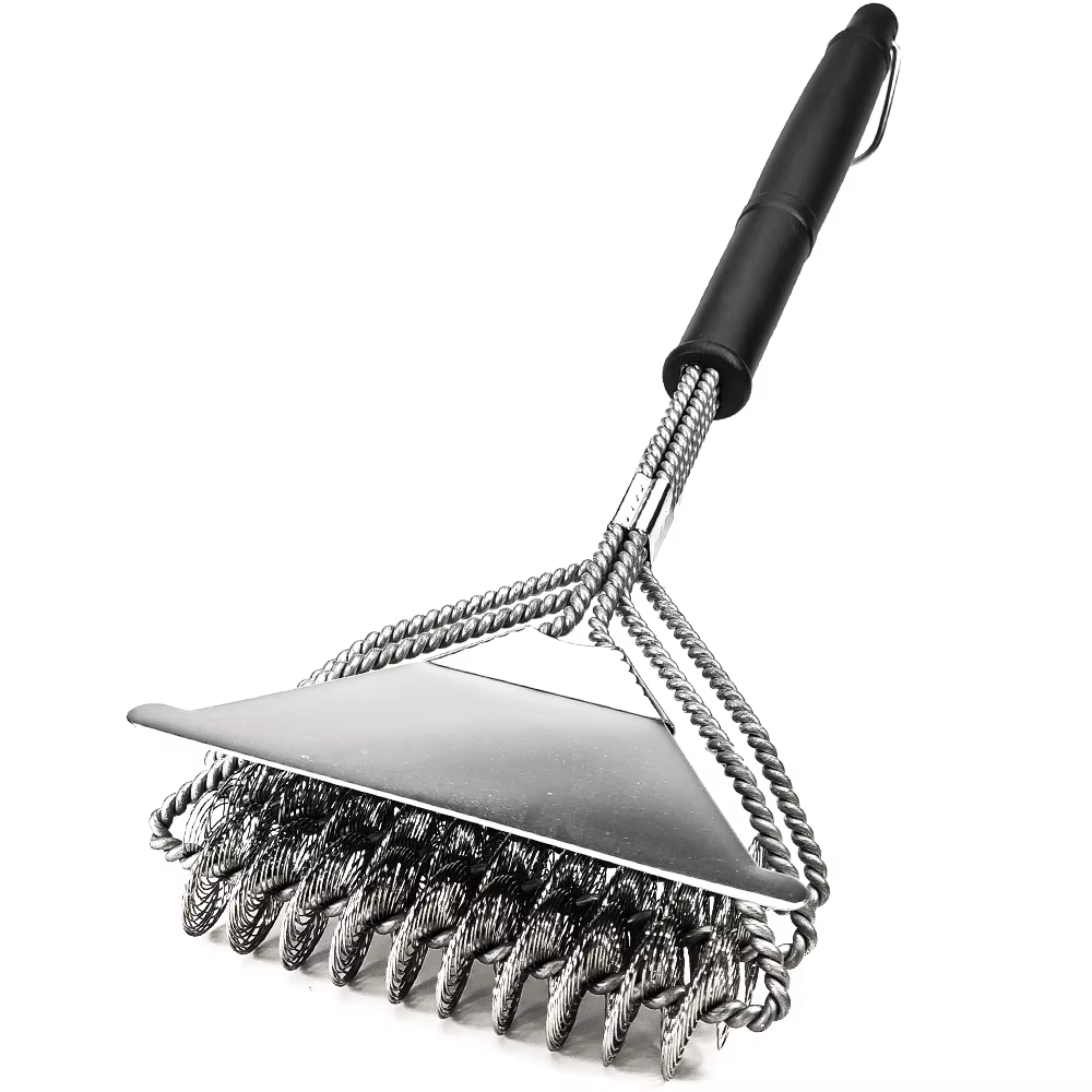 Brosse et grattoir pour gril