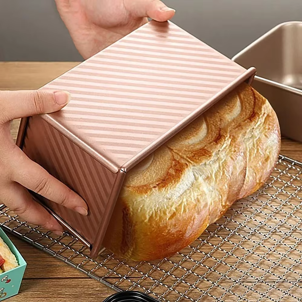 Poêle à pain Pullman antiadhésive avec couvercle