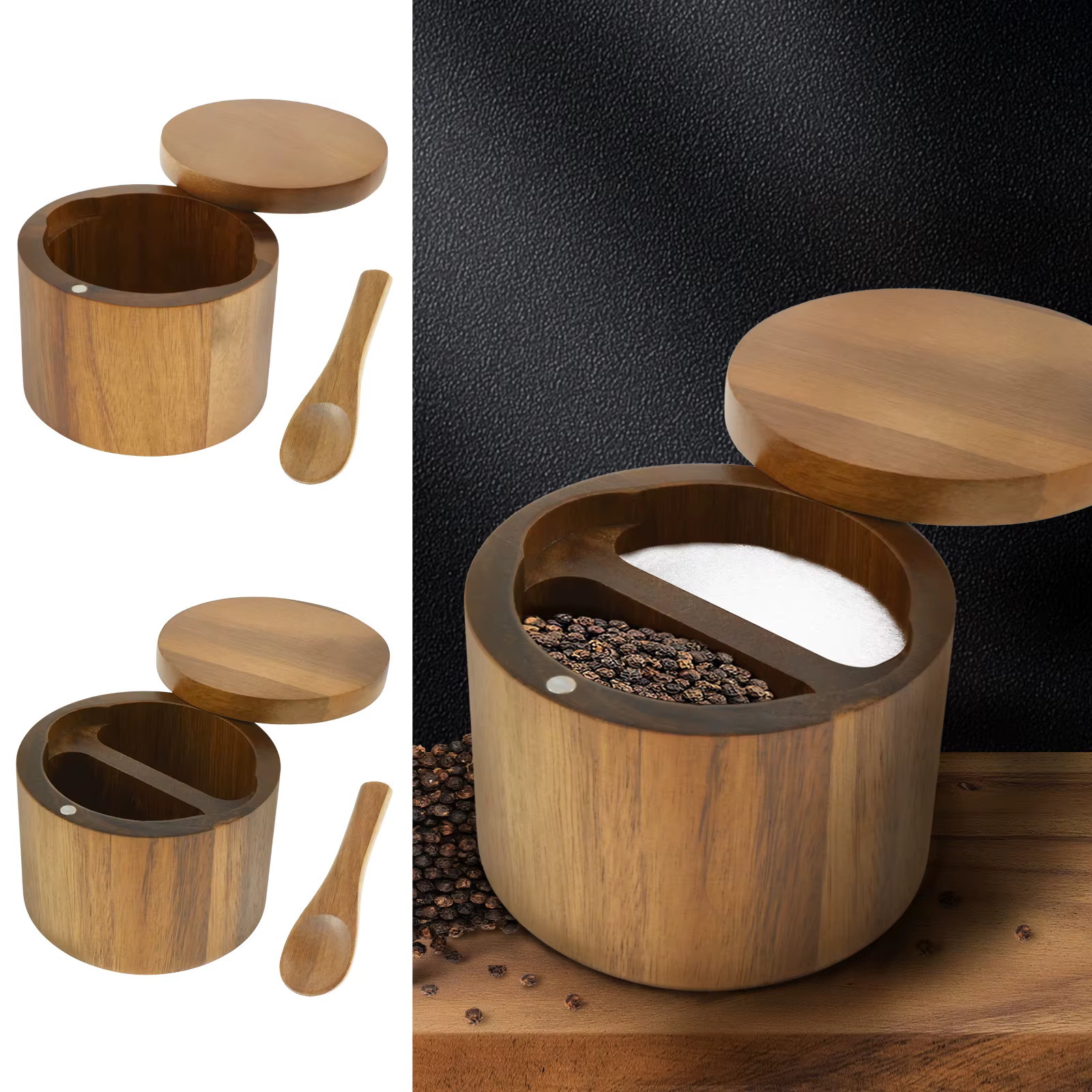 Pots d'assaisonnement au sel