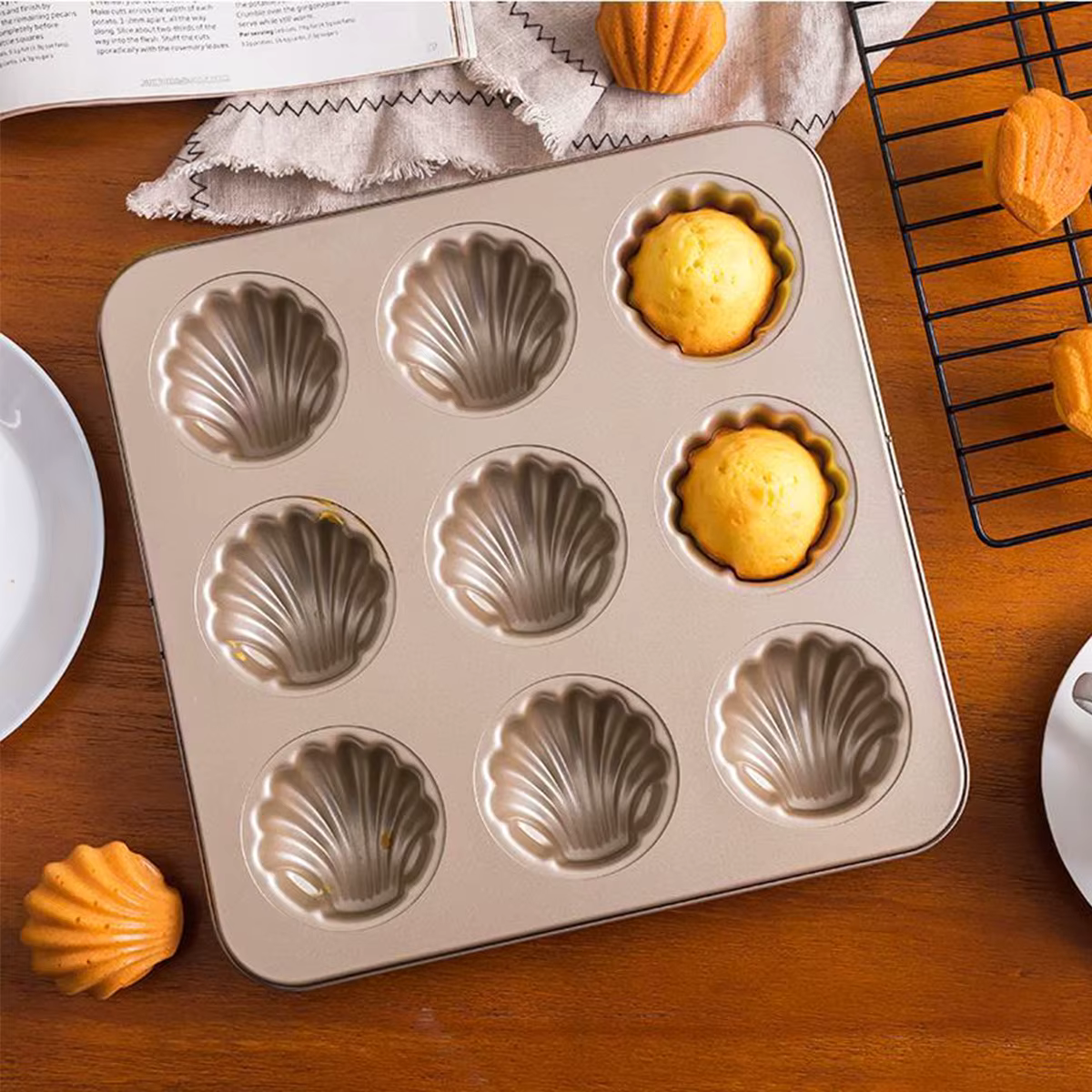Moule à madeleine en acier au carbone