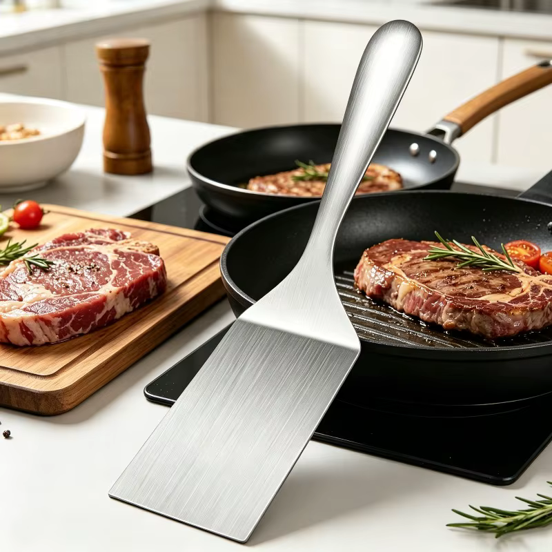 Spatule plate en acier inoxydable