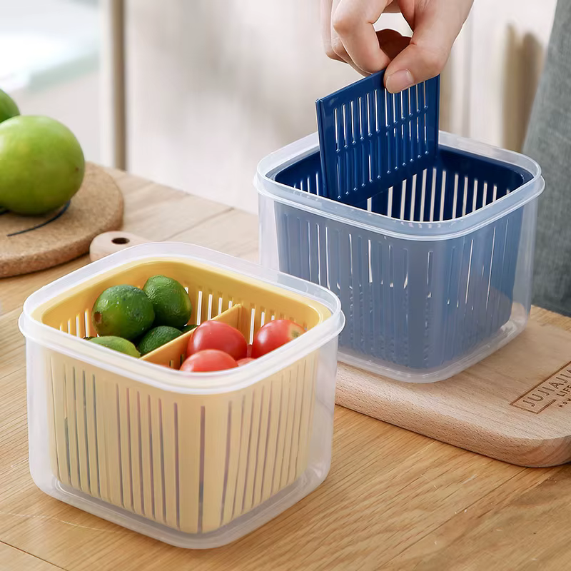 Boîte de rangement de Fruits et légumes à 2 grilles