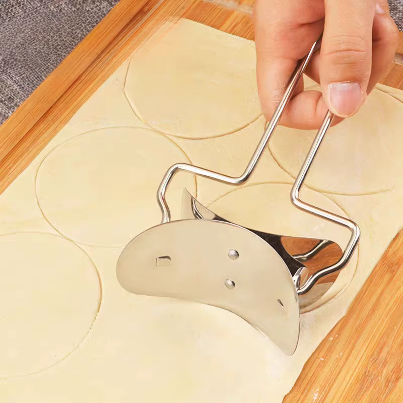 304 acier inoxydable pâte cercle rouleau Machine boulette fabricant cuisine pâtisserie gaufreur bricolage tarte raviolis pâtes cuisson accessoires