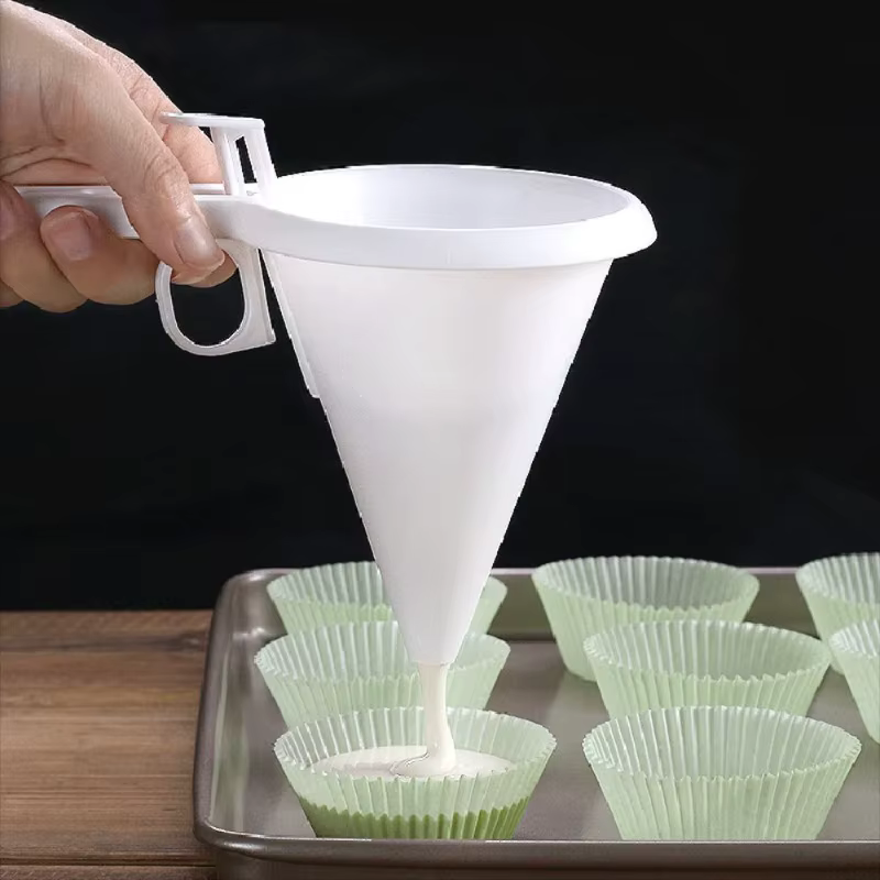 Distributeur de pâte à pâtisserie portatif - Entonnoir de cuisson réglable pour la préparation de crèmes au chocolat