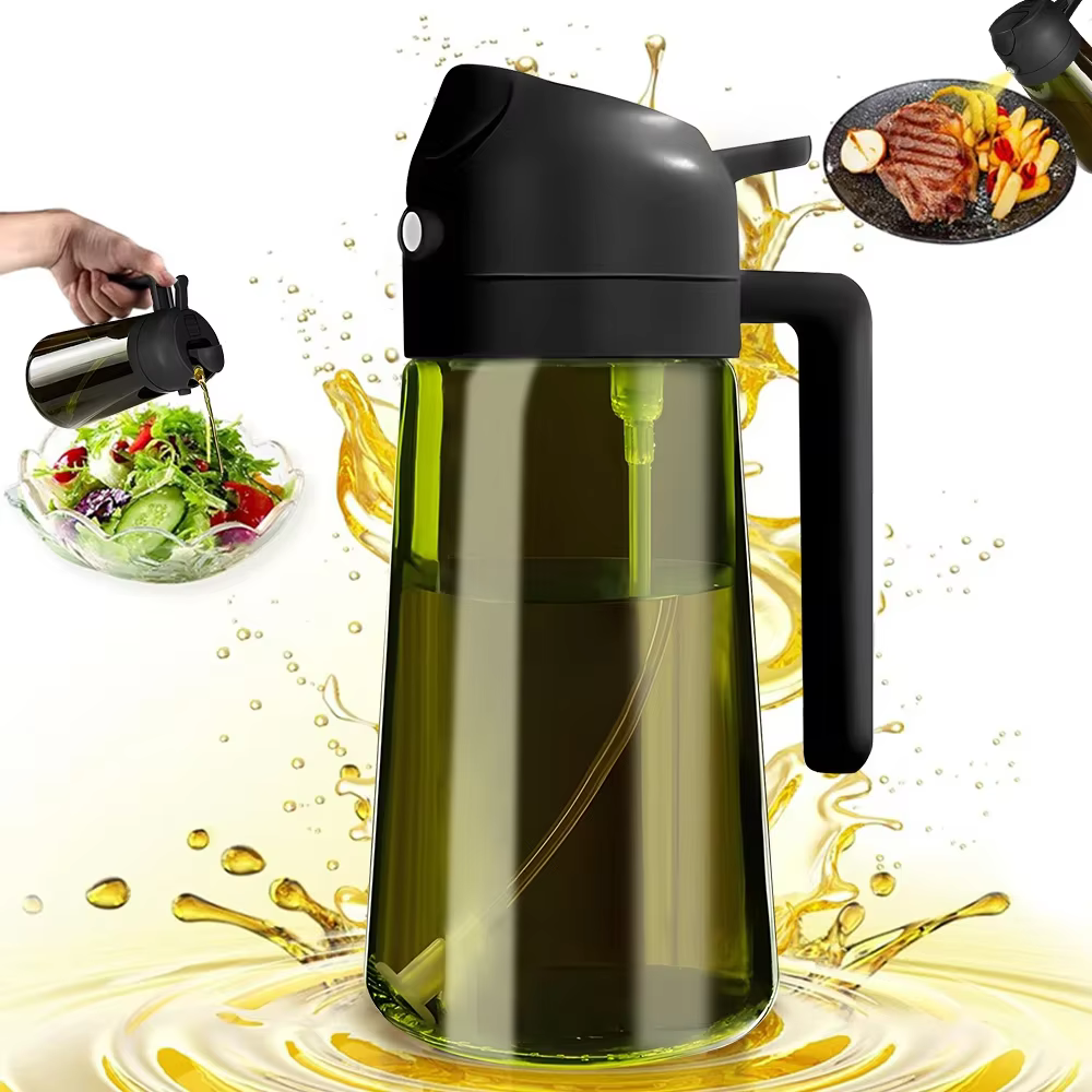 Pulvérisateur d'huile foncée bloquant la lumière 470ML/16oz pour la cuisson bouteille distributrice
