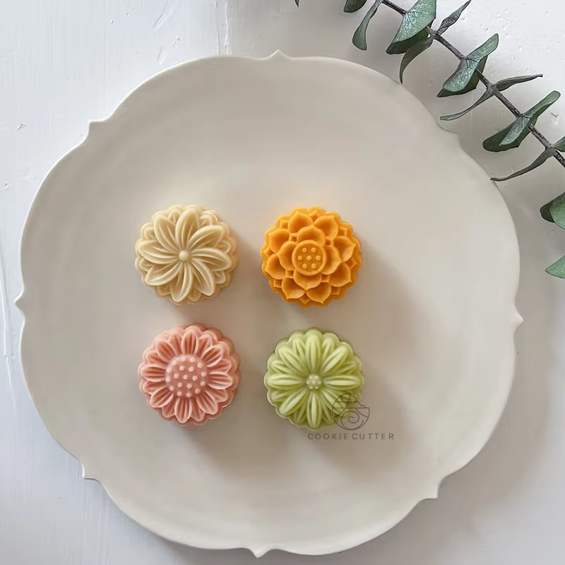Mini moule à gâteau en forme de fleur et de lune