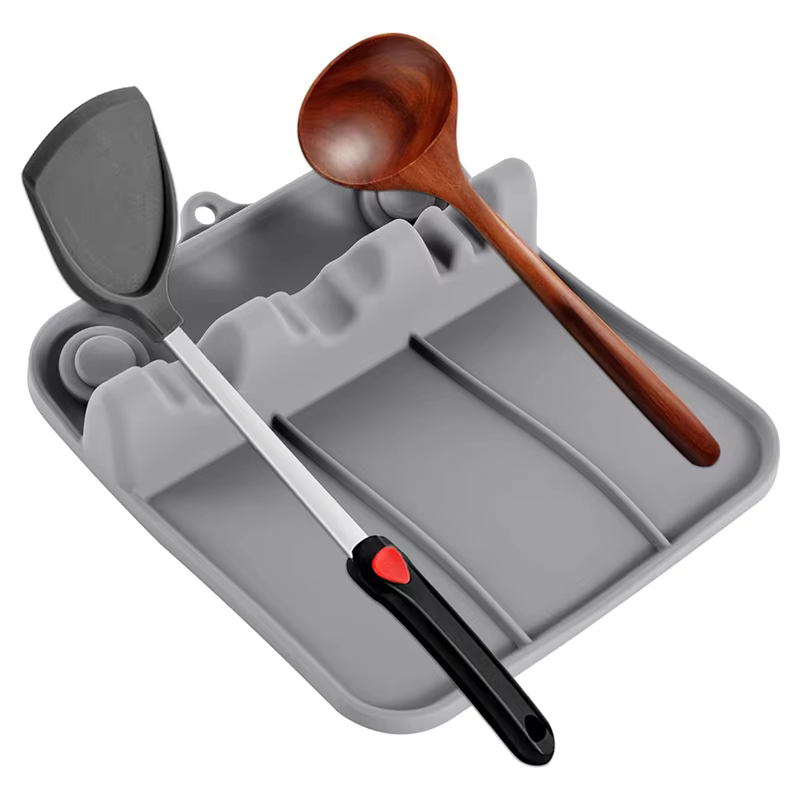 Ustensiles de cuisine en Silicone plateau de rangement cuillère spatule couvercle de Pot baguettes