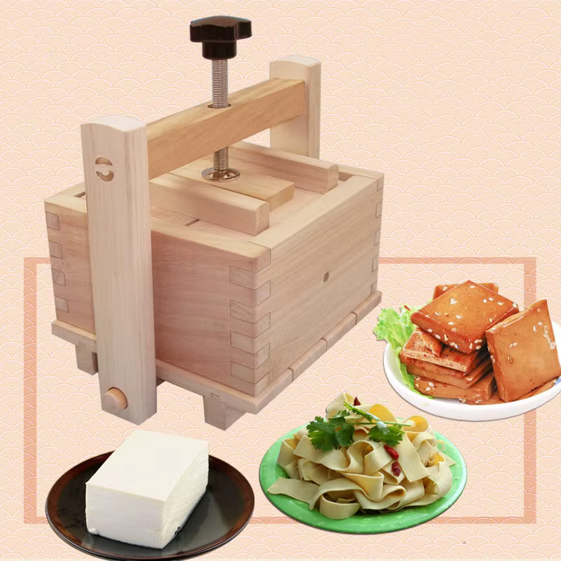 Ensemble de moules à pression en bois pour Tofu