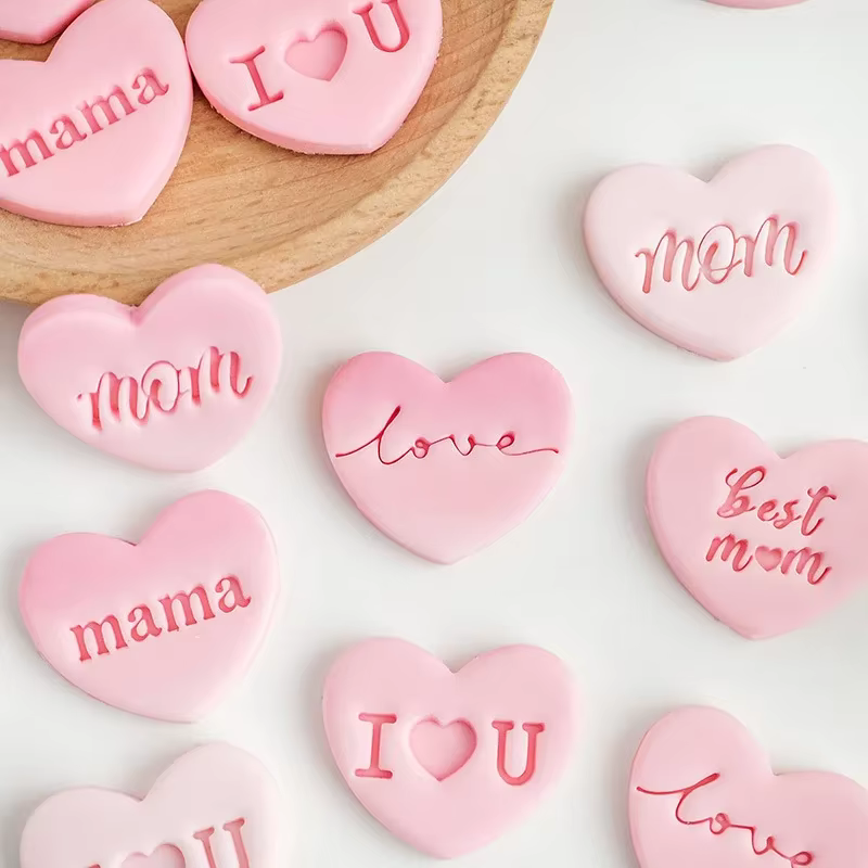 1 ensemble joyeux fête des mères Cookie en relief moule t'aime meilleure maman