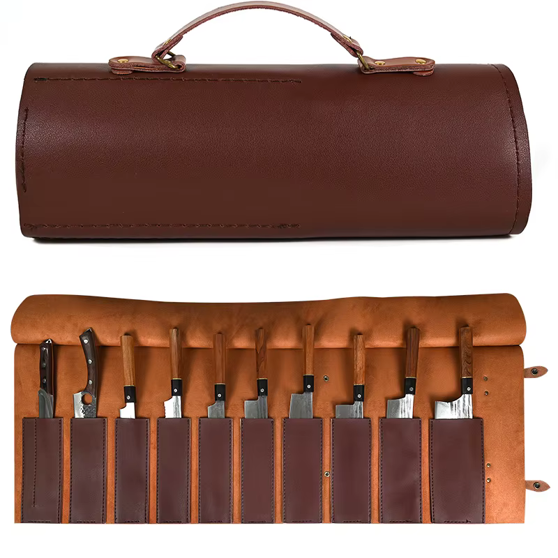 Sac à couteaux de chef en cuir PU