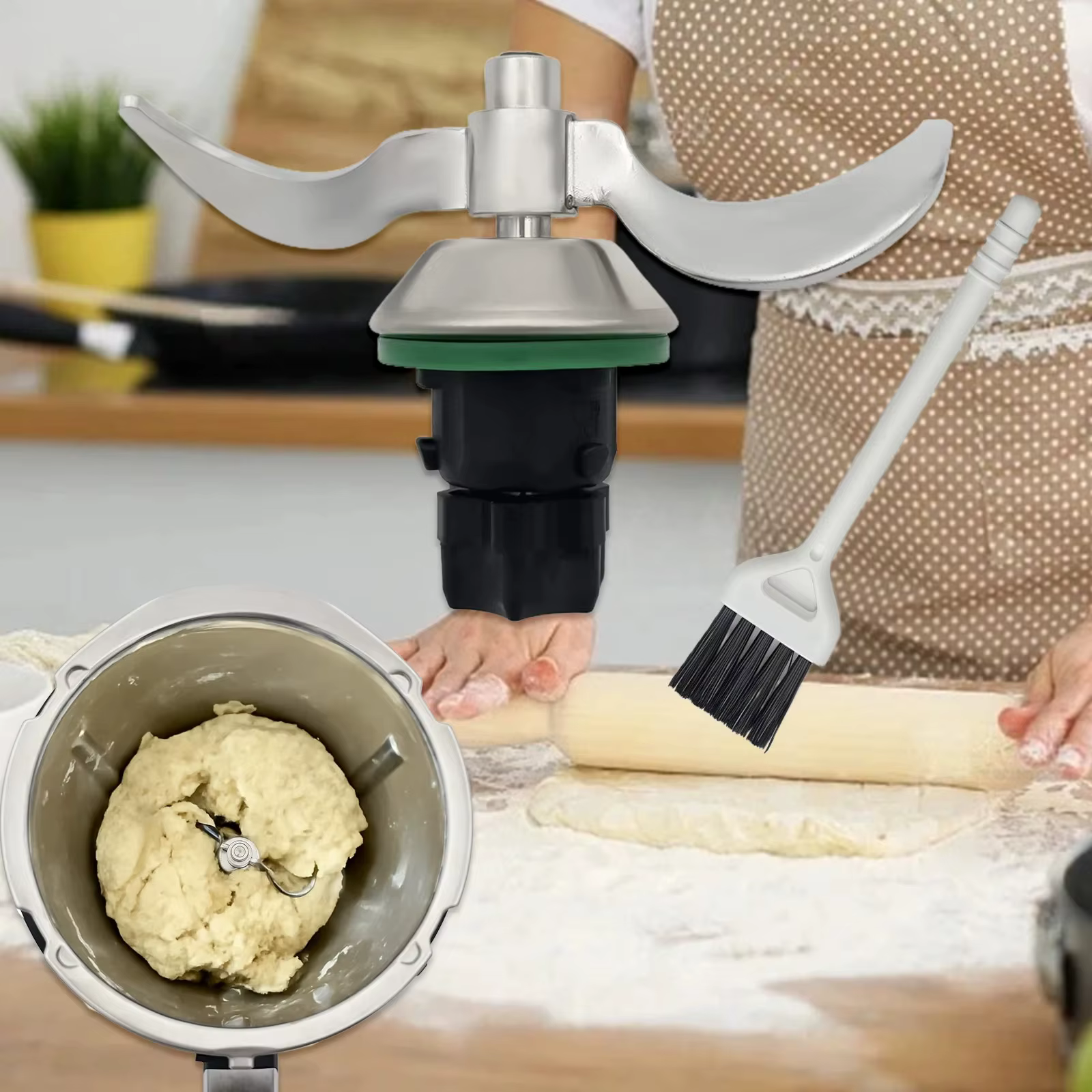 Couteau à pâte pour Thermomix TM6/TM5 - Lame de mélange de rechange compatible