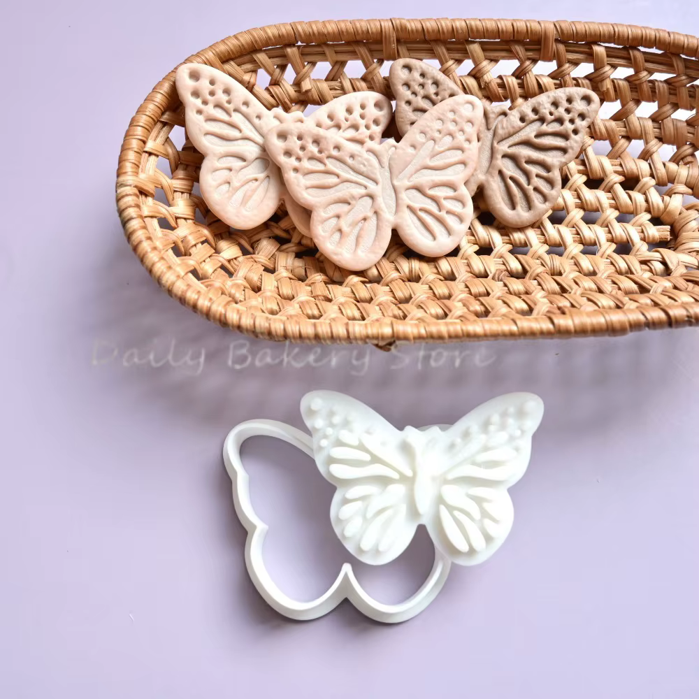 Emporte-pièce et moule à embosser en forme de papillon mignon pour fondant