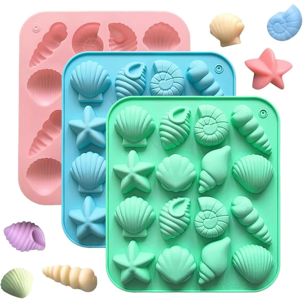 Moules en Silicone pour chocolat de plage en coquillage