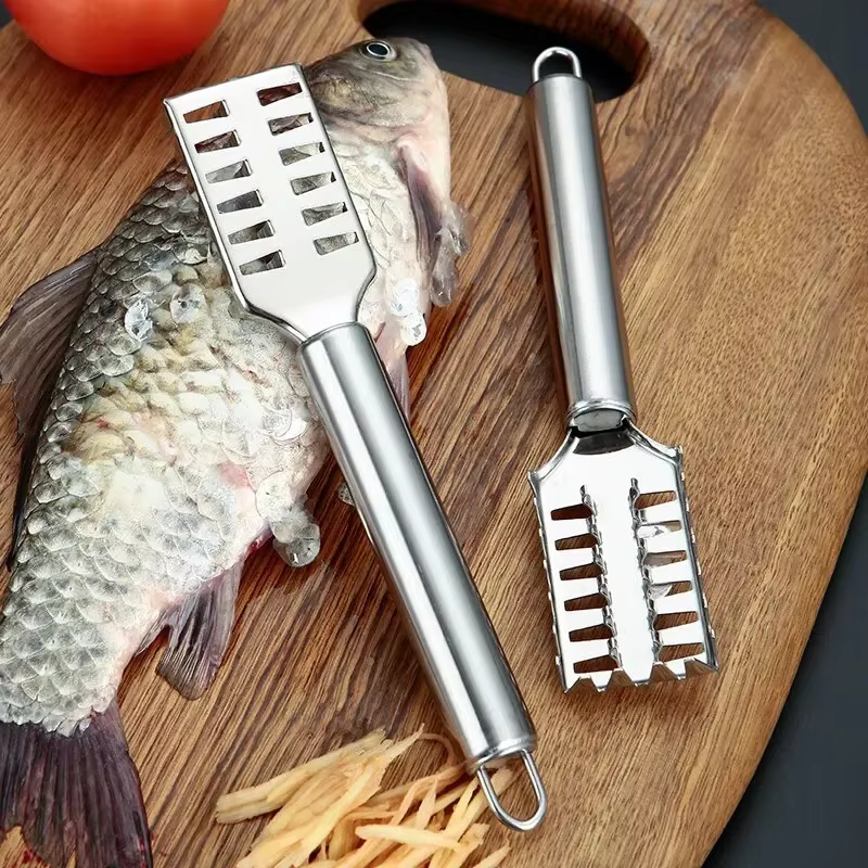 Couteau à écailles de poisson en acier inoxydable