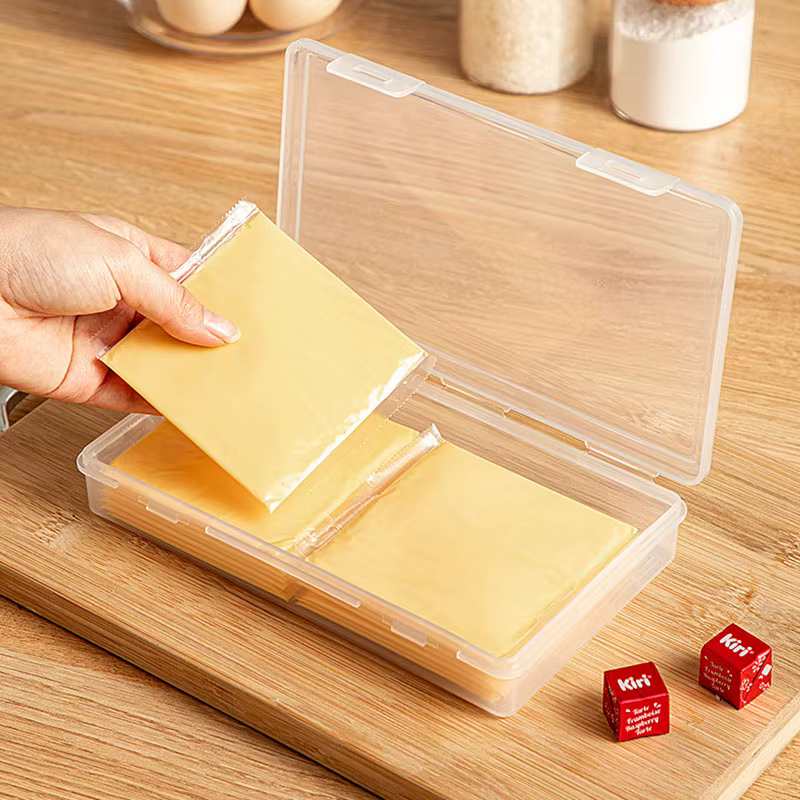 Boîte de rangement de cuisine polyvalente pour tranches de fromage